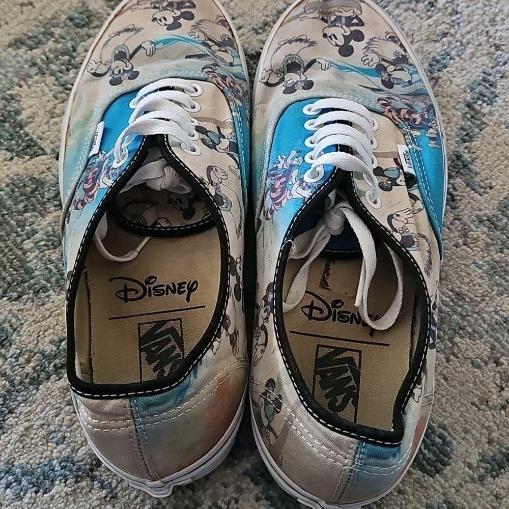 Vans Disney Aloha Mickey Minnie M 10 W 13 Hawaii Hula Summer Shoes - Picture 2 of 3